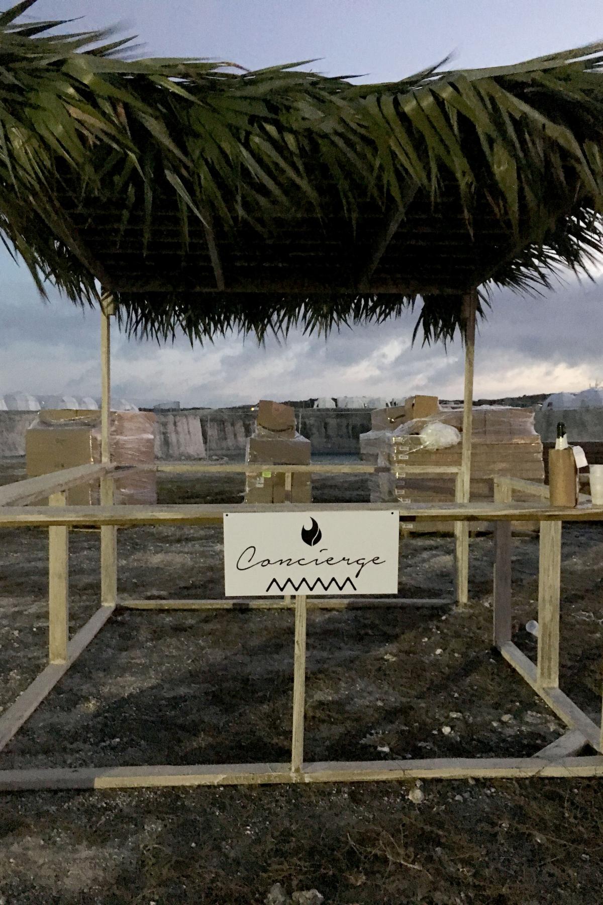 Fyre Festival concierge tent